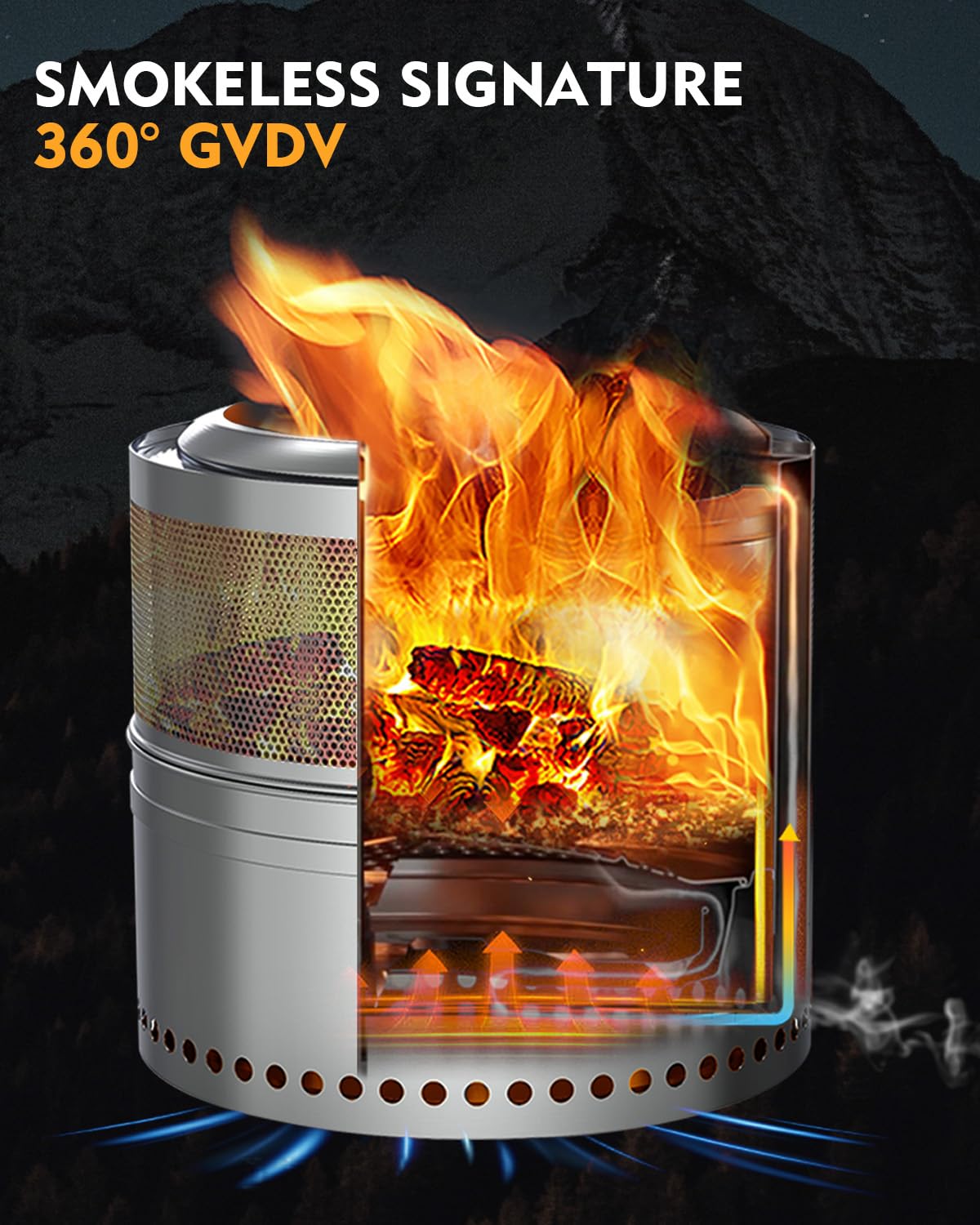 ☆新品 未開封☆ Bonfire ボンファイア/ダブル・ヴィジョン Amazon.com : GVDV Smokeless Firepit, 20 Inch Outdoor Fire Pit with